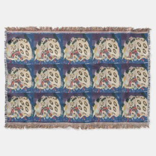 NOCTURNE WITH MASKS / Venetian Masquerade Throw Blanket