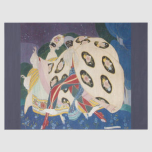 NOCTURNE WITH MASKS / Venetian Masquerade Tissue Paper