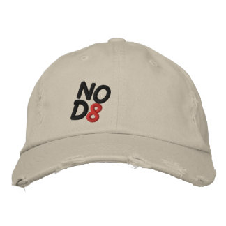 NOD8 Distressed chino embroidered cap