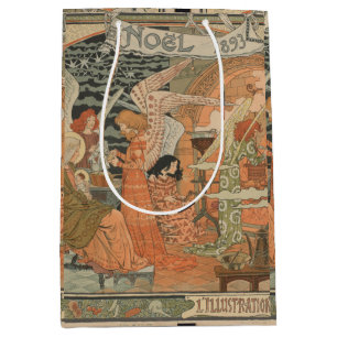 Noel 1893 Vintage Christmas Gift Bag