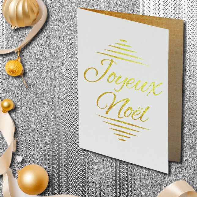 Noel a Paris collage - golden Foil Card (Creator Uploaded)