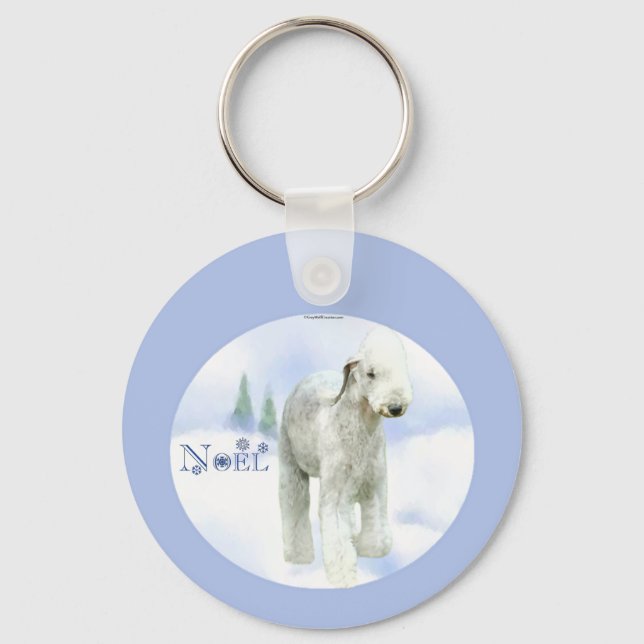 Noel Bedlington Terrier Key Ring (Front)