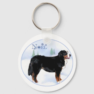 Noel Bernese Mountain Dog - Customised Key Ring