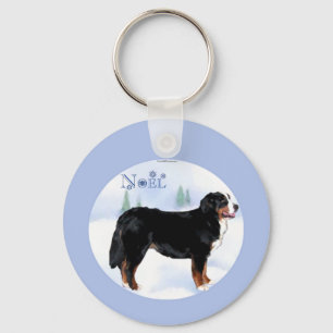 Noel Bernese Mountain Dog - Customised Key Ring