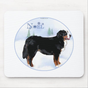 Noel Bernese Mountain Dog Mouse Mat