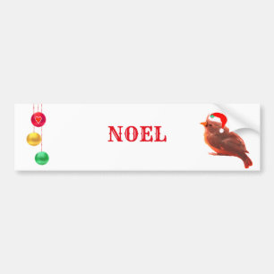 Noel Bird Bumper Sticker