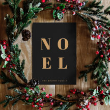Noel Black and Gold | Trendy Stylish Christmas