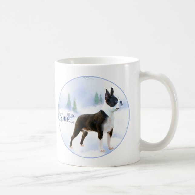 Noel Boston Terrier Mug (Right)