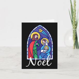 Noel - Christmas Advent Nativity Scene North Star Card