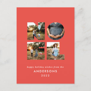 Noel Christmas bold modern 4 photo simple Holiday