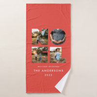 Noel Christmas bold modern 4 photo simple Holiday