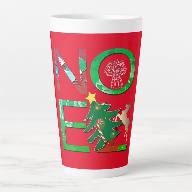 "Noel" Christmas Latte Mug (Front)