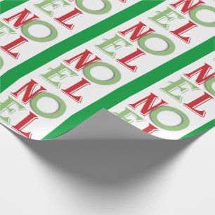 NOEL Christmas Pattern Wrapping Paper