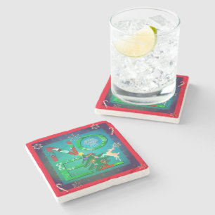 Noel Christmas Stone Coaster