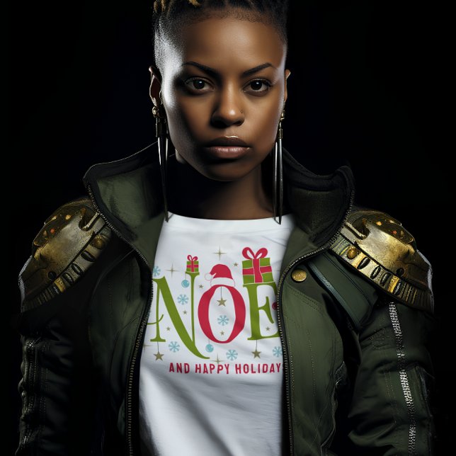 Noel colourful and fun typography resign T-Shirt (Creator Uploaded)