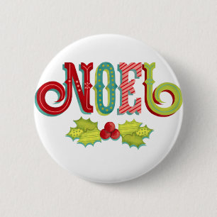 Noel Colourful Christmas 6 Cm Round Badge