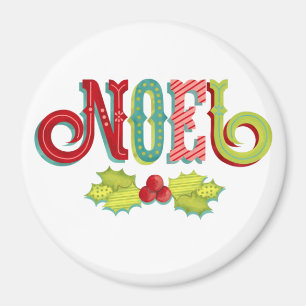 Noel Colourful Christmas Magnet
