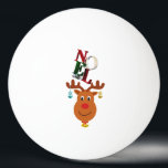 Noel Deer Bells Bauble Rudolf Snowflakes Christmas Ping Pong Ball<br><div class="desc">Noel Deer Bells Bauble Rudolf Snowflakes Christmas. Best gifts for Christmas T-shirts, Noel Hoodies, Jesus Day Tees, Santa Claus Sweatshirts, Reindeer Mugs, Rudolf Tote Bags, Xmas Tank Tops, Anniversary T-shirts, and Birthday T-shirts. One Star Ping Pong Ball, White. The Colourful designer-fitting outfits for Festival lovers, Christmas, Noel, Santa Claus, Reindeer,...</div>