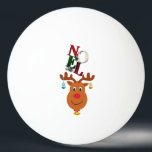 Noel Deer Bells Bauble Rudolf Snowflakes Christmas Ping Pong Ball<br><div class="desc">Noel Deer Bells Bauble Rudolf Snowflakes Christmas. Best gifts for Christmas T-shirts, Noel Hoodies, Jesus Day Tees, Santa Claus Sweatshirts, Reindeer Mugs, Rudolf Tote Bags, Xmas Tank Tops, Anniversary T-shirts, and Birthday T-shirts. One Star Ping Pong Ball, White. The Colourful designer-fitting outfits for Festival lovers, Christmas, Noel, Santa Claus, Reindeer,...</div>