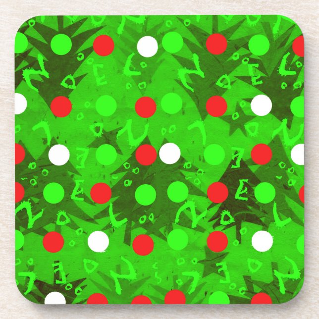 Noël Dots  Coaster (Front)