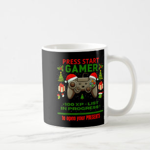 Noel Fun Gamer - Press Start For Christmas Coffee Mug