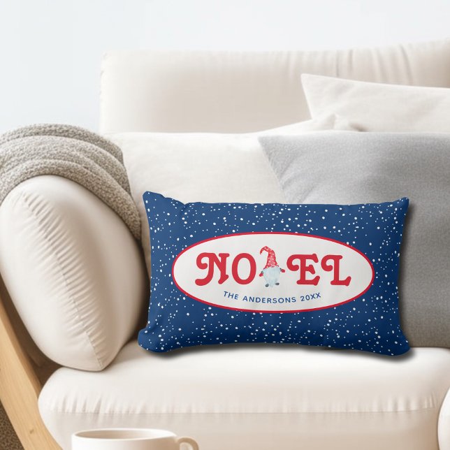 Noel Gnome Snowy Christmas Lumbar Cushion (Creator Uploaded)