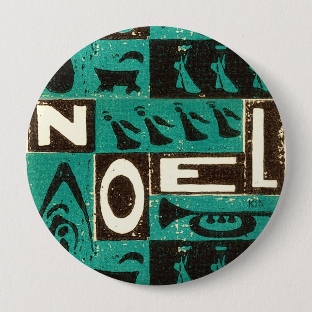 Noel Green 10 Cm Round Badge (Front)