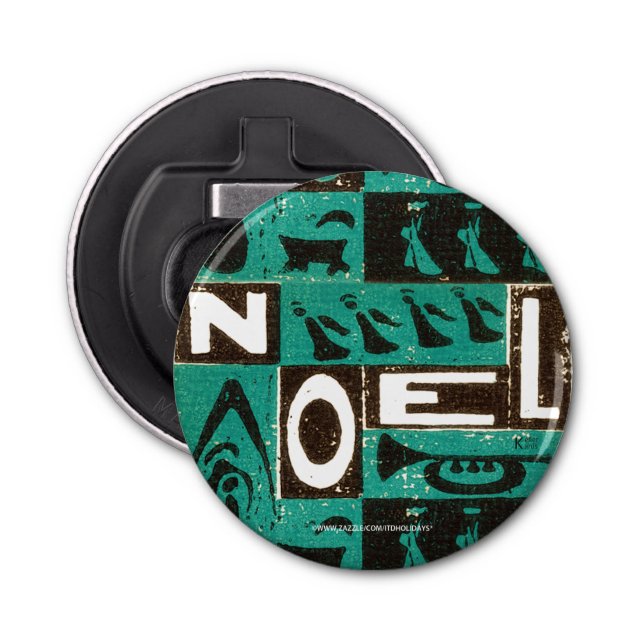 Noel Green Bottle Opener (Front)