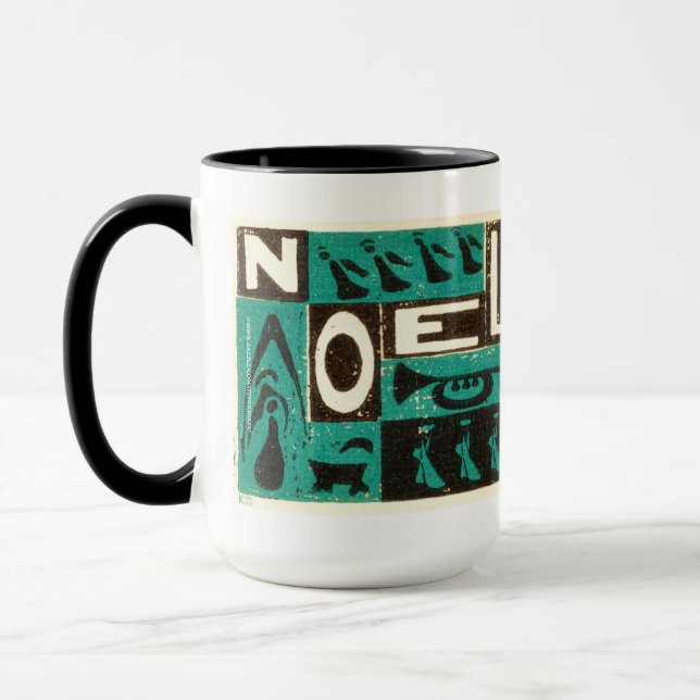 Noel Green Mug (Left)