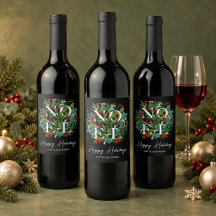 NOEL Greenery Berries Happy Holidays