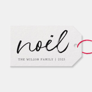Noel Handwritting Family Simple CHRISTMAS  Gift Tags