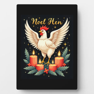 Noel Hen Chicken Plaque