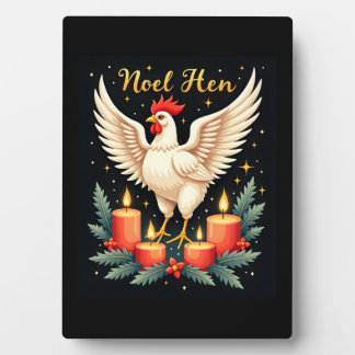 Noel Hen Chicken Plaque