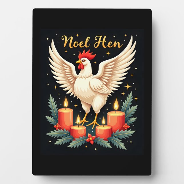 Noel Hen Chicken Plaque (Front)