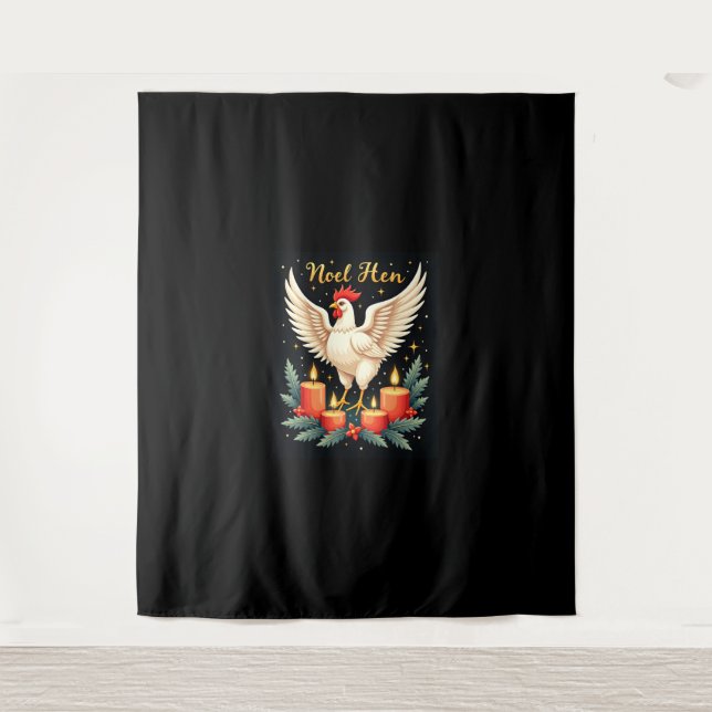 Noel Hen Chicken Tapestry (Front)