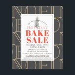 NOEL Holiday Bake Sale Dark Gray Flyer<br><div class="desc">This modern and chic "NOEL" christmas holiday bake sale flyer features a dark gray background with a christmas tree. Personalize it for your needs. You can find matching products at my store.</div>