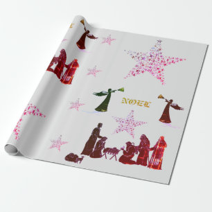 Noel Holiday Colours Wrapping Paper