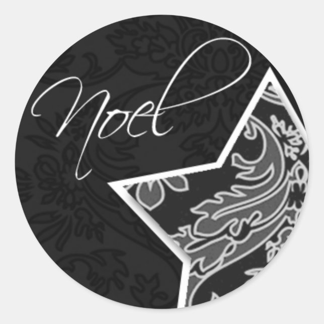 Noel Icon Christmas Cards Envelope Stickers (Front)