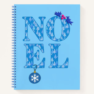 NOEL in Blue Christmas Trees Recipe Book