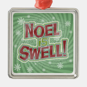 Noel is Swell Metal Tree Decoration
