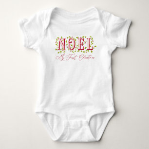 NOEL:  My First Christmas - Editable Colours Baby Bodysuit
