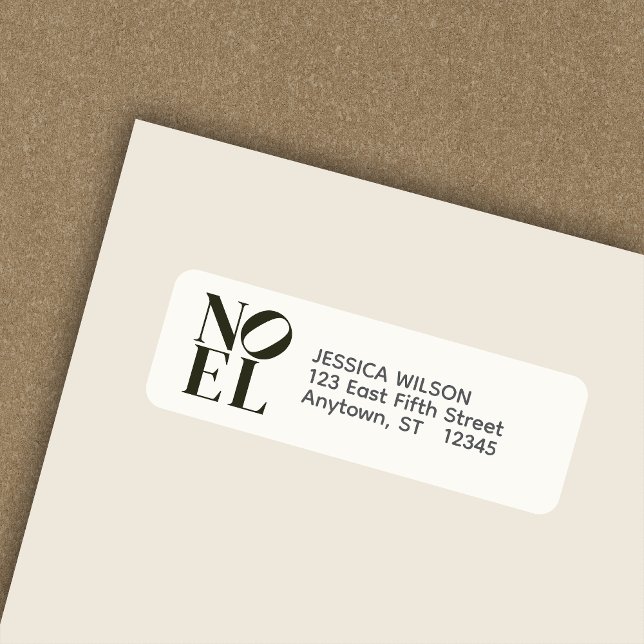 NOEL Pop Art Inspired Christmas Return Address (Creator Uploaded)