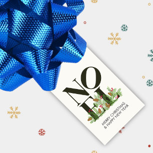 NOEL Pop Letter Art Inspired Christmas Gift Tags