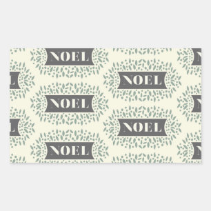 noel rectangular sticker