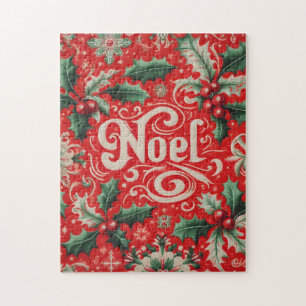 Noel Red & Green  Jigsaw Puzzle