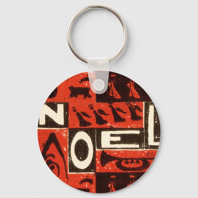Noel Red Key Ring (Front)