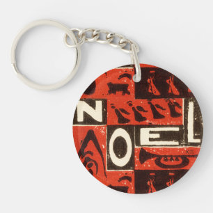 Noel Red Key Ring