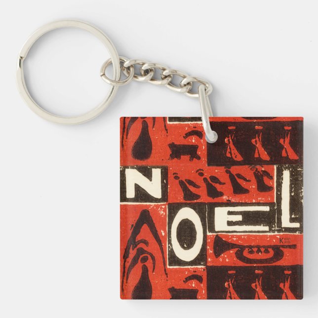 Noel Red Key Ring (Front)