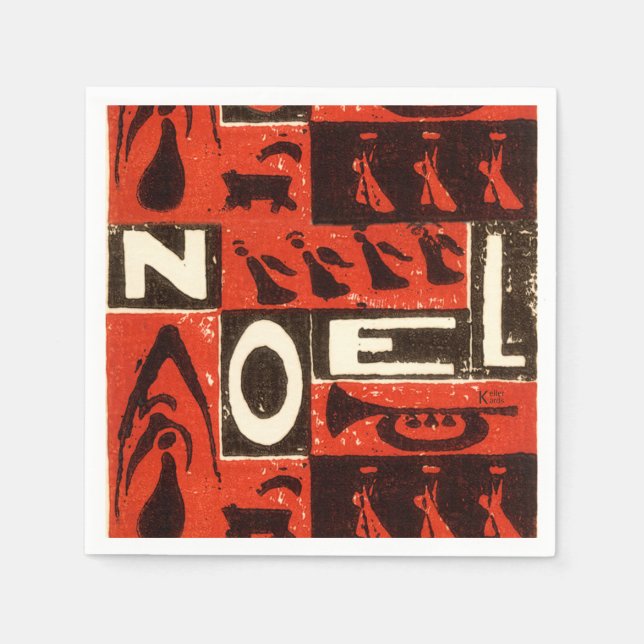 Noel Red Napkin (Front)
