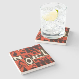 Noel Red Stone Coaster